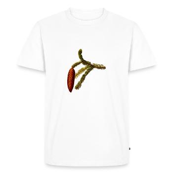 pinecone - Men's Premium Organic T-Shirt - white - Front - Nico (187cm)