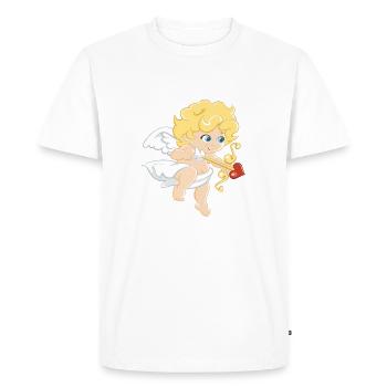 Cupidon - T-shirt Premium bio Homme - blanc - Devant - Nico (187cm)