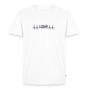 ekg home home roots root Israel png - Men's Premium Organic T-Shirt - white - Front - Nico (187cm)