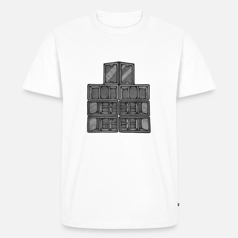 XentriK Soundsystem - Männer Premium Bio T-Shirt - Weiß