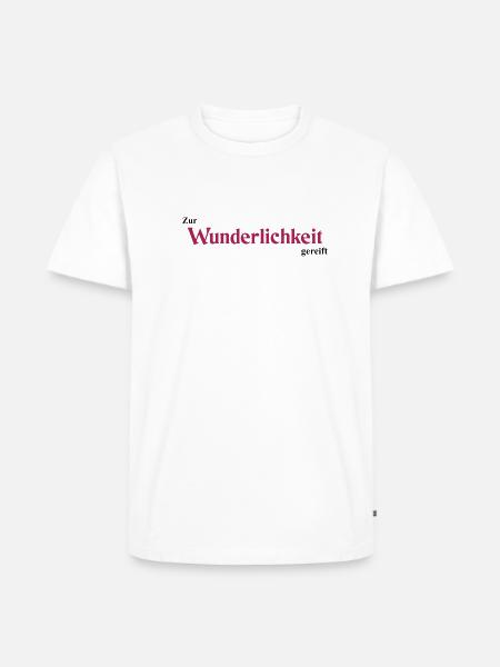 Wunderlichkeit - Männer Premium Bio T-Shirt - Weiß