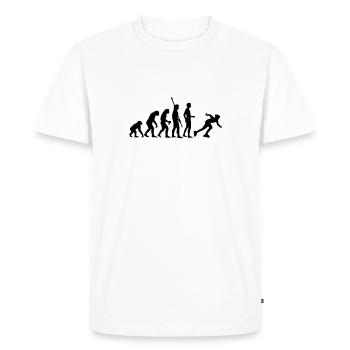 evolution_inliner - T-shirt Premium bio Homme - blanc - Devant - Nico (187cm)