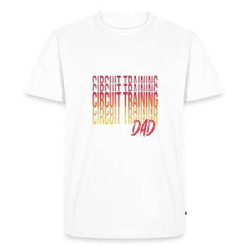 Circuit training - Men's Premium Organic T-Shirt - white - Front - Nico (187cm)