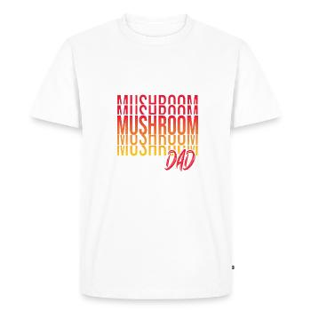 Mushroom picking - Men's Premium Organic T-Shirt - white - Front - Nico (187cm)