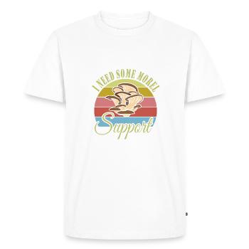 Mushroom picking - Men's Premium Organic T-Shirt - white - Front - Nico (187cm)