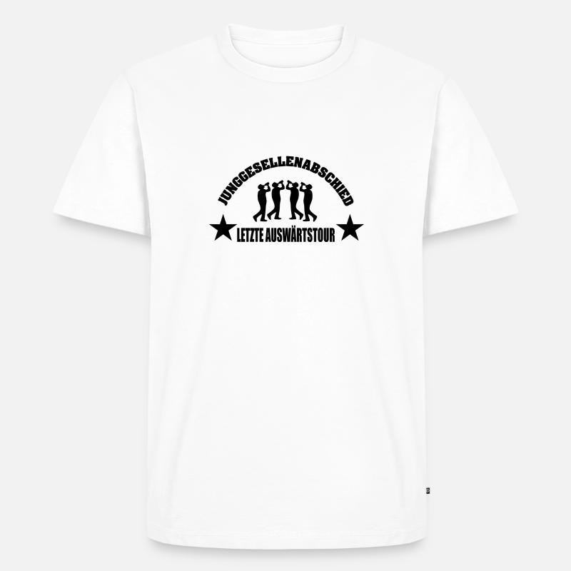 Junggesellenabschied - Männer Premium Bio T-Shirt - Weiß