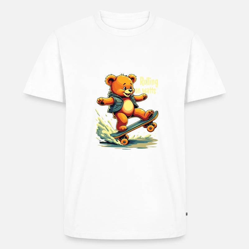 E Skateboard - Männer Premium Bio T-Shirt - undefined