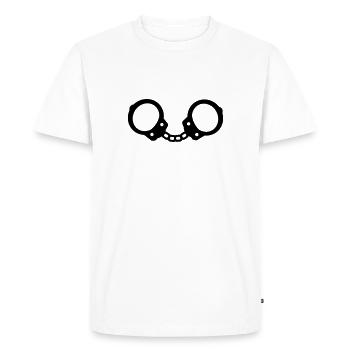 Menottes - T-shirt Premium bio Homme - blanc - Devant - Nico (187cm)