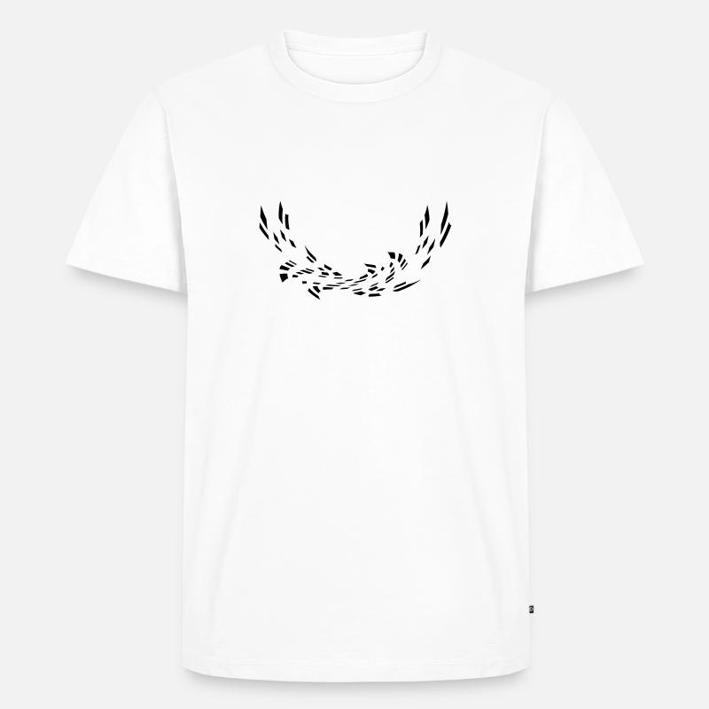 Abstraktes Muster - Männer Premium Bio T-Shirt - Weiß