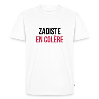 Zadiste / Zad / Ecolo / Militant / Ecologie écolo - T-shirt Premium bio Homme - blanc - Devant - Nico (187cm)
