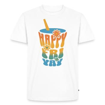 Humor Friday Teacher Weekend - Men's Premium Organic T-Shirt - white - Front - Nico (187cm)
