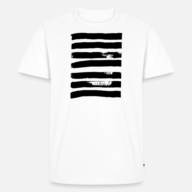 Lines thick - Men's Premium Organic T-Shirt - white