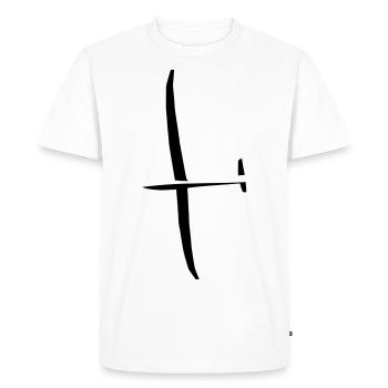Planeur Vol à voile Planeur Planeur Planeur - T-shirt Premium bio Homme - blanc - Devant - Nico (187cm)