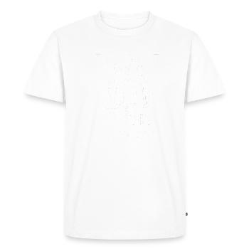 Super Papa triathlète - T-shirt Premium bio Homme - blanc - Devant - Nico (187cm)