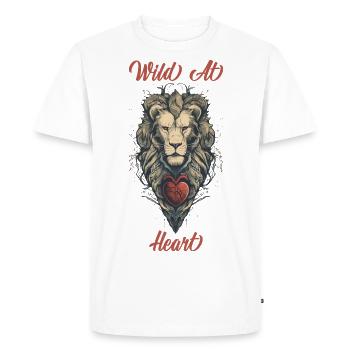 Wildlife Advocate - Men's Premium Organic T-Shirt - white - Front - Nico (187cm)