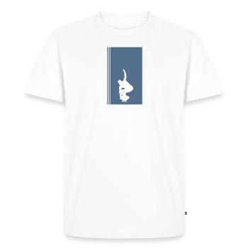 Skateboard Skateboarder Skate Skateboarder - T-shirt Premium bio Homme - blanc - Devant - Nico (187cm)