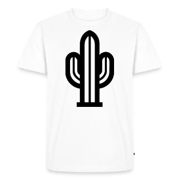 Cactus - T-shirt Premium bio Homme - blanc - Devant - Nico (187cm)