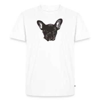bouledogue français - T-shirt Premium bio Homme - blanc - Devant - Nico (187cm)