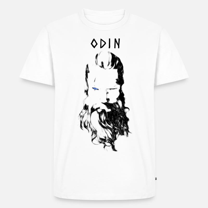 Odin - Männer Premium Bio T-Shirt - Weiß