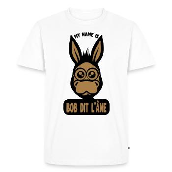 ane bob says humor funny quote 1511 - Men's Premium Organic T-Shirt - white - Front - Nico (187cm)