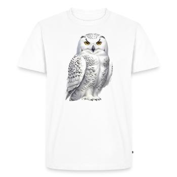 Harfang des neiges - T-shirt Premium bio Homme - blanc - Devant - Nico (187cm)