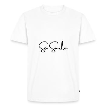 So Smile - T-shirt Premium bio Homme - blanc - Devant - Nico (187cm)