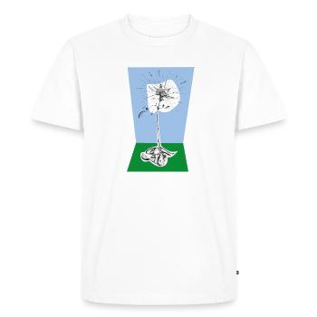 Carnation - Men's Premium Organic T-Shirt - white - Front - Nico (187cm)