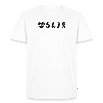 And 5 6 7 8 Ballerina Shirts For Girls Women - Men's Premium Organic T-Shirt - white - Front - Nico (187cm)