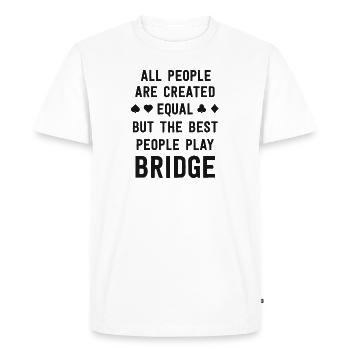 Cadeaux pour amant de pont chemise de pont d'amour drôle - T-shirt Premium bio Homme - blanc - Devant - Nico (187cm)