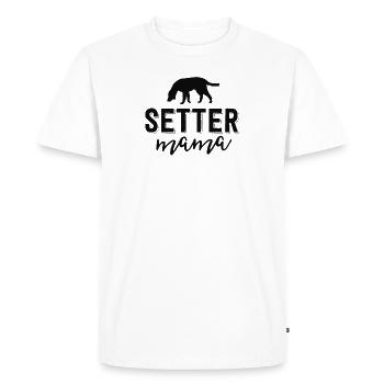 Floral Dog Mom Shirts For Women Owner Gift Setter - Men's Premium Organic T-Shirt - white - Front - Nico (187cm)