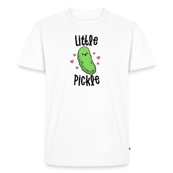 Little Pickle Funny Pickle Chemises pour filles garçons - T-shirt Premium bio Homme - blanc - Devant - Nico (187cm)
