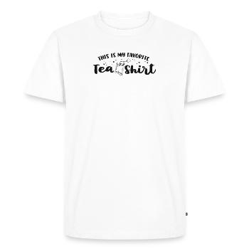 This Is My Favorite Tea Shirt Tea Lovers Gifts - Men's Premium Organic T-Shirt - white - Front - Nico (187cm)