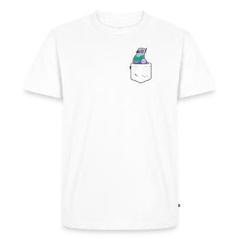 Pigeon Pocket Kids Boys Girls Bird Owner Lover - Men's Premium Organic T-Shirt - white - Front - Nico (187cm)