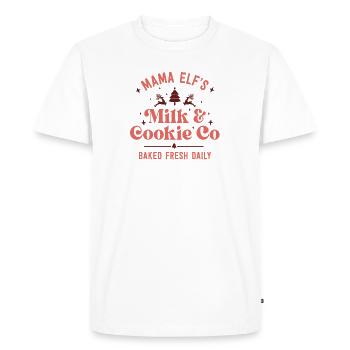 Mama Gingerbread Cookie Family Christmas Baking - Men's Premium Organic T-Shirt - white - Front - Nico (187cm)