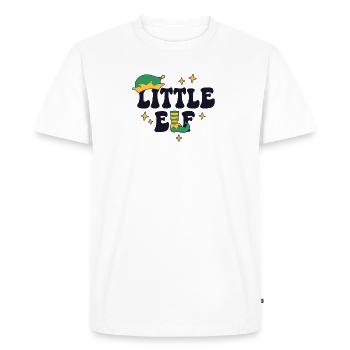 Petit Elfe Matching Famille Noël Bébé Frère - T-shirt Premium bio Homme - blanc - Devant - Nico (187cm)
