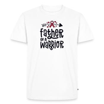 Father Of A Warrior Vascular Malformation - Men's Premium Organic T-Shirt - white - Front - Nico (187cm)