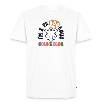 Faboolous Counselor Retro Halloween School - T-shirt Premium bio Homme - blanc - Devant - Nico (187cm)
