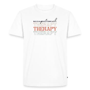 Motiver l’ergothérapie Orthophonie École d’ergothérapie - T-shirt Premium bio Homme - blanc - Devant - Nico (187cm)