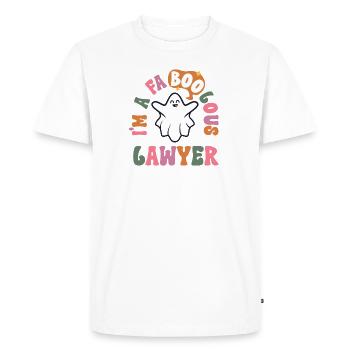 Faboolous Lawyer Retro Halloween Attorney - T-shirt Premium bio Homme - blanc - Devant - Nico (187cm)