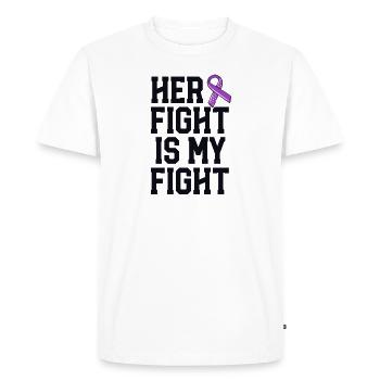 Her Fight Is My Fight Mastocytosis Awareness MCAS - Men's Premium Organic T-Shirt - white - Front - Nico (187cm)