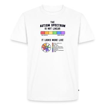 Chemises d’autisme Femmes Sensibilisation des mamans L’autisme est un - T-shirt Premium bio Homme - blanc - Devant - Nico (187cm)