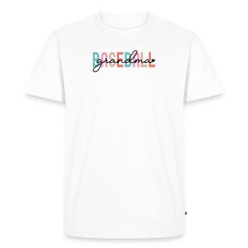 Retro Baseball Grand-mère Chemise Petits-fils Petits-enfants - T-shirt Premium bio Homme - blanc - Devant - Nico (187cm)