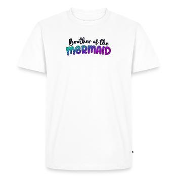 Brother Of The Mermaid Girl Family Matching - Men's Premium Organic T-Shirt - white - Front - Nico (187cm)