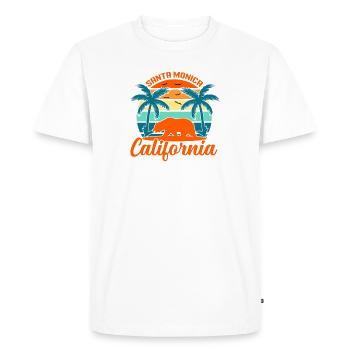 California - Men's Premium Organic T-Shirt - white - Front - Nico (187cm)