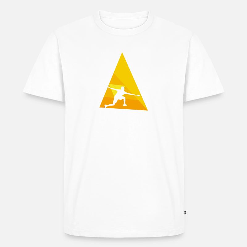 Badminton Drop Drop Badmintonschläger - Männer Premium Bio T-Shirt - Weiß
