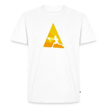 Tennis Joueur de tennis Slam - T-shirt Premium bio Homme - blanc - Devant - Nico (187cm)
