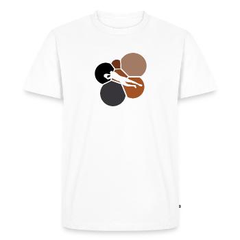 Soccer Joueur de soccer Soccer - T-shirt Premium bio Homme - blanc - Devant - Nico (187cm)