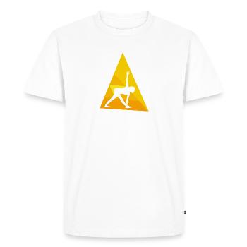 Yoga Sun Salutation Mantra Vinyasa - Men's Premium Organic T-Shirt - white - Front - Nico (187cm)