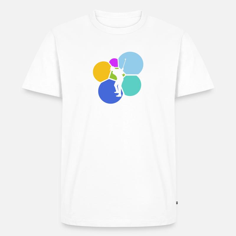 Golf Golfball Golfplatz Putting - Männer Premium Bio T-Shirt - Weiß