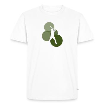Shortstop Baserunner - Men's Premium Organic T-Shirt - white - Front - Nico (187cm)